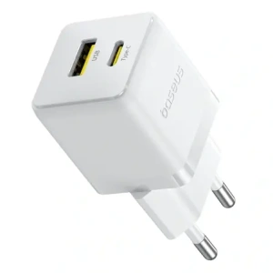 Ładowarka sieciowa Baseus Palm 30W USB-A, USB-C biała