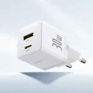 Ładowarka sieciowa Baseus Palm 30W USB-A, USB-C biała