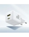 Ładowarka sieciowa Baseus Palm 30W USB-A, USB-C biała