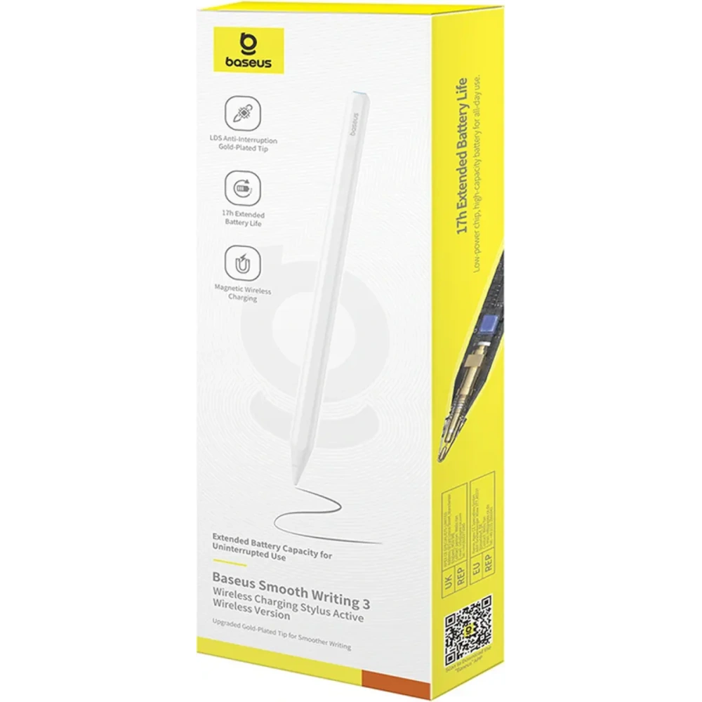 Rysik aktywny Baseus Smooth Writing 3 ładowany bezprzewodowo stylus biały