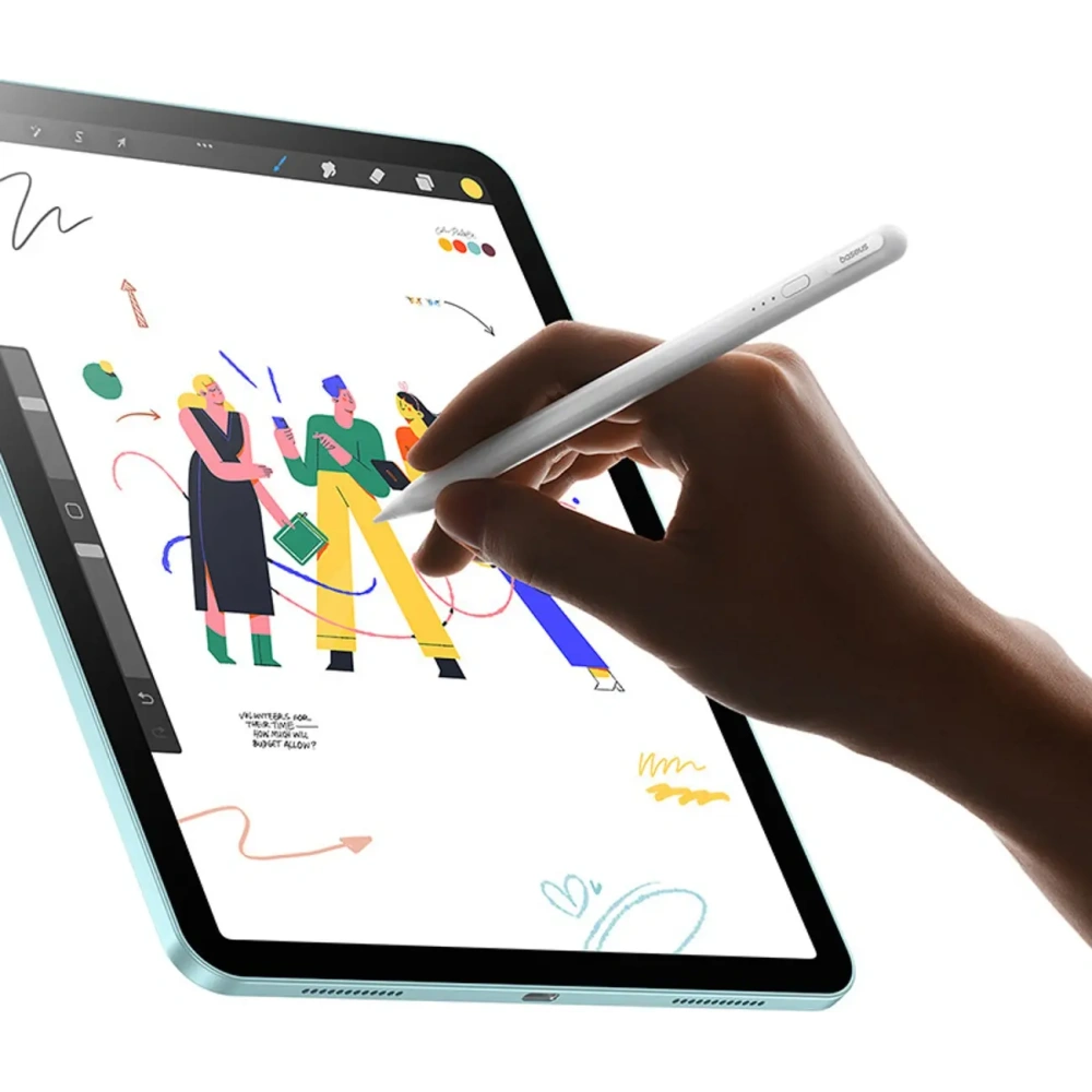 Rysik aktywny Baseus Smooth Writing 3 ładowany przewodowo stylus z wykrywaniem kąta pisania biały