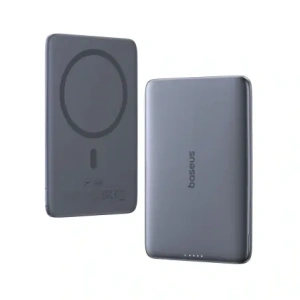 Powerbank Baseus PicoGo AM41 5000mAh 20W MagSafe z kablem Baseus Simple USB-C / USB-C 60W 30cm szary
