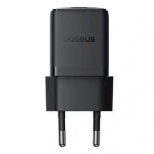Ładowarka sieciowa Baseus Palm 1C 20W z kablem Baseus Mini White USB-C 60W 20V/3A 1m czarna