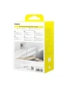 Ładowarka sieciowa Baseus Palm 1C 20W z kablem Baseus Mini White USB-C 60W 20V/3A 1m biała