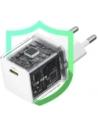 Ładowarka sieciowa Baseus Palm 1C 20W z kablem Baseus Mini White USB-C 60W 20V/3A 1m biała