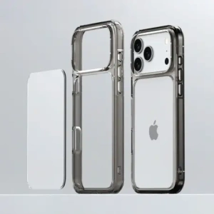 Etui Bizon Case Halo do Apple iPhone 17 Pro Max przydymione-czarne