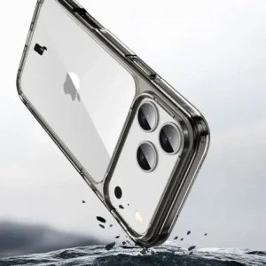 Etui Bizon Case Halo do Apple iPhone 17 Pro Max przydymione-czarne