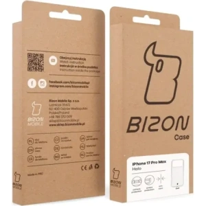 Etui Bizon Case Halo do Apple iPhone 17 Pro Max przezroczyste