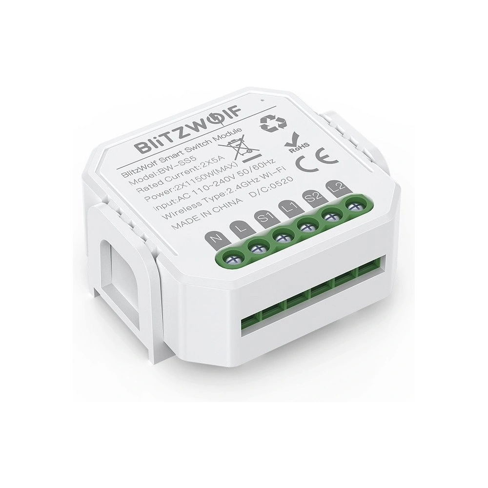 Wholesale BlitzWolf BW-SS5 Smart Switch WiFi 2-gang - BLZ268 - {ean13} - Hurt