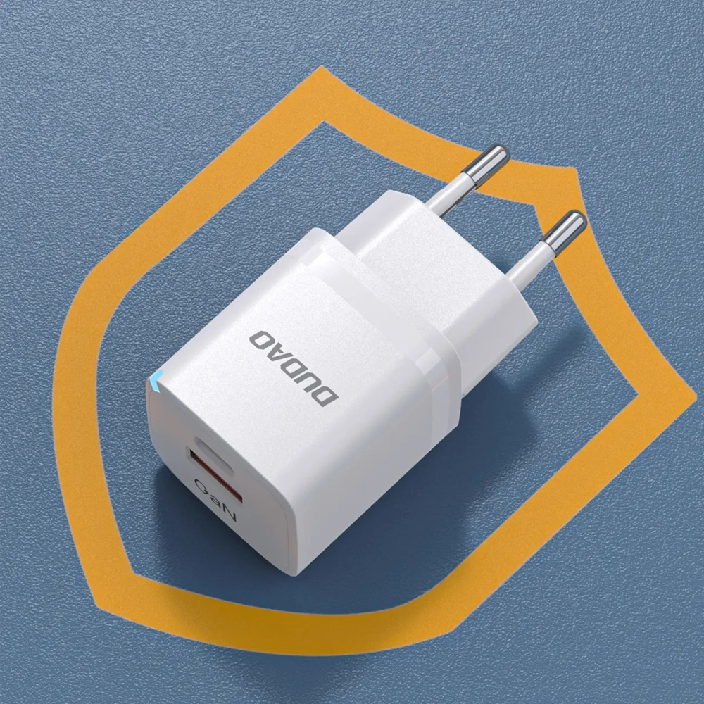 Ładowarka sieciowa Dudao A13 Pro GaN 33W PPS USB C, USB-A biała