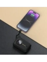 Powerbank Dudao K14 10000mAh z wbudowanymi kablami USB-C, Lightning czarny