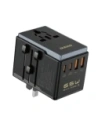 Adapter podróżny Dudao A65 Pro 65W EU / US / JP / AUS / UK 2x USB-C 2x USB-A czarny