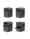 Adapter podróżny Dudao A65 Pro 65W EU / US / JP / AUS / UK 2x USB-C 2x USB-A czarny