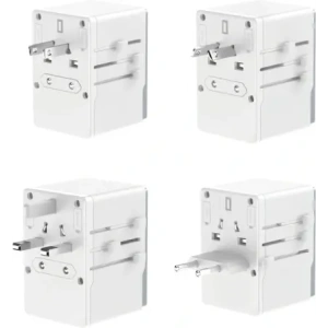 Adapter podróżny Dudao A65 Pro 65W EU / US / JP / AUS / UK 2x USB-C 2x USB-A biały