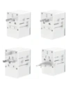 Adapter podróżny Dudao A65 Pro 65W EU / US / JP / AUS / UK 2x USB-C 2x USB-A biały