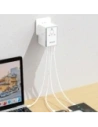 Adapter podróżny Dudao A65 Pro 65W EU / US / JP / AUS / UK 2x USB-C 2x USB-A biały