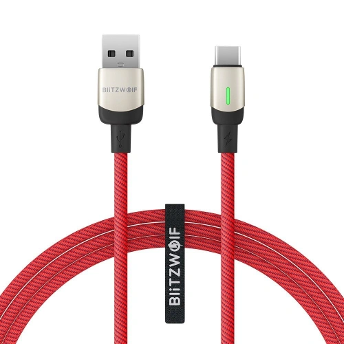 Kabel USB-C BlitzWolf BW-TC21 3A 1m (czerwony)