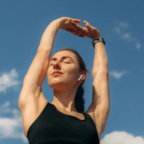 Bezprzewodowe słuchawki douszne Dudao U14+ TWS Bluetooth 5.3 białe