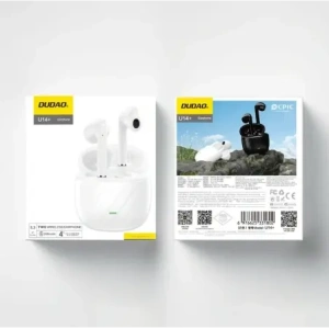 Bezprzewodowe słuchawki douszne Dudao U14+ TWS Bluetooth 5.3 białe