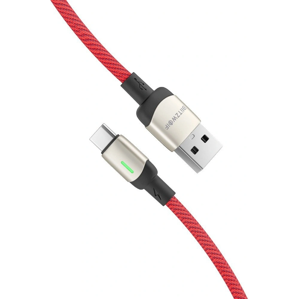 Hurtownia GSM - Kabel USB-C BlitzWolf BW-TC21 3A 2m (červený) - BLZ270RED - {ean13} - Hurt
