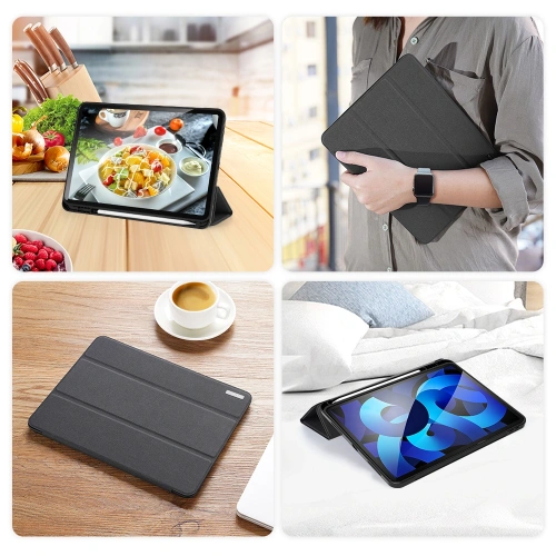 Etui Dux Ducis Domo z klapką i smart sleep do Apple iPad Air 11" 2024/2025 / iPad Air 10.9" 2022/2020 czarne