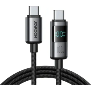 Kabel Joyroom S-A16 Pro Prism Series USB-C / USB-C 100W z wyświetlaczem 1.2m czarny