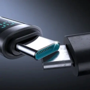 Kabel Joyroom S-A16 Pro Prism Series USB-C / USB-C 100W z wyświetlaczem 1.2m czarny