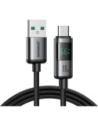 Kabel Joyroom S-A16 Pro Prism Series USB-A / USB-C 66W z wyświetlaczem 1.2m czarny