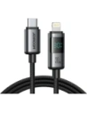 Kabel Joyroom S-A16 Pro Prism Series USB-C / Lightning 30W z wyświetlaczem 1.2m czarny
