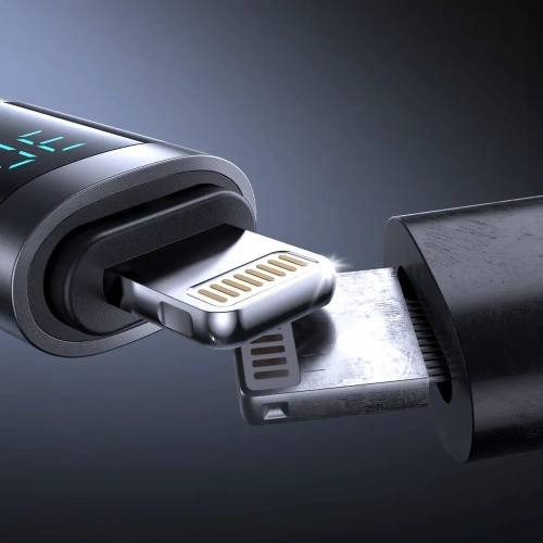 Kabel Joyroom S-A16 Pro Prism Series USB-C / Lightning 30W z wyświetlaczem 1.2m czarny