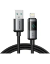 Kabel Joyroom S-A16 Pro Prism Series USB-A / Lightning 3A z wyświetlaczem 1.2m czarny