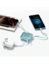 Powerbank Joyroom JR-PBF27 22.5W 10000mAh z wbudowanymi kablami USB-C, Lightning niebieski