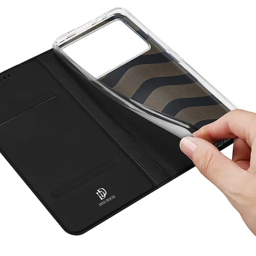 Etui z klapką Dux Ducis Skin Pro do Xiaomi Poco X6 Pro 5G / Redmi K70E czarne