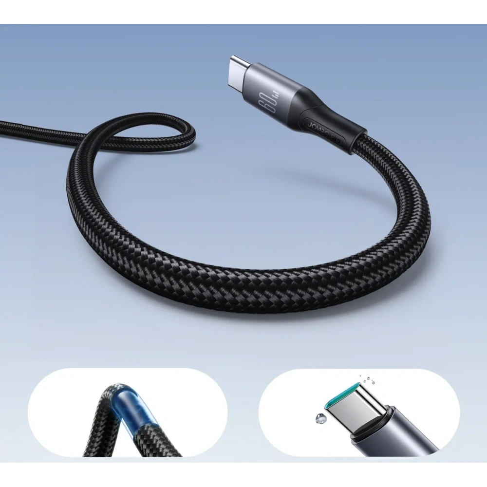Kabel Joyroom S-A28 Flash Series USB-C / USB-C 60W 1m czarny