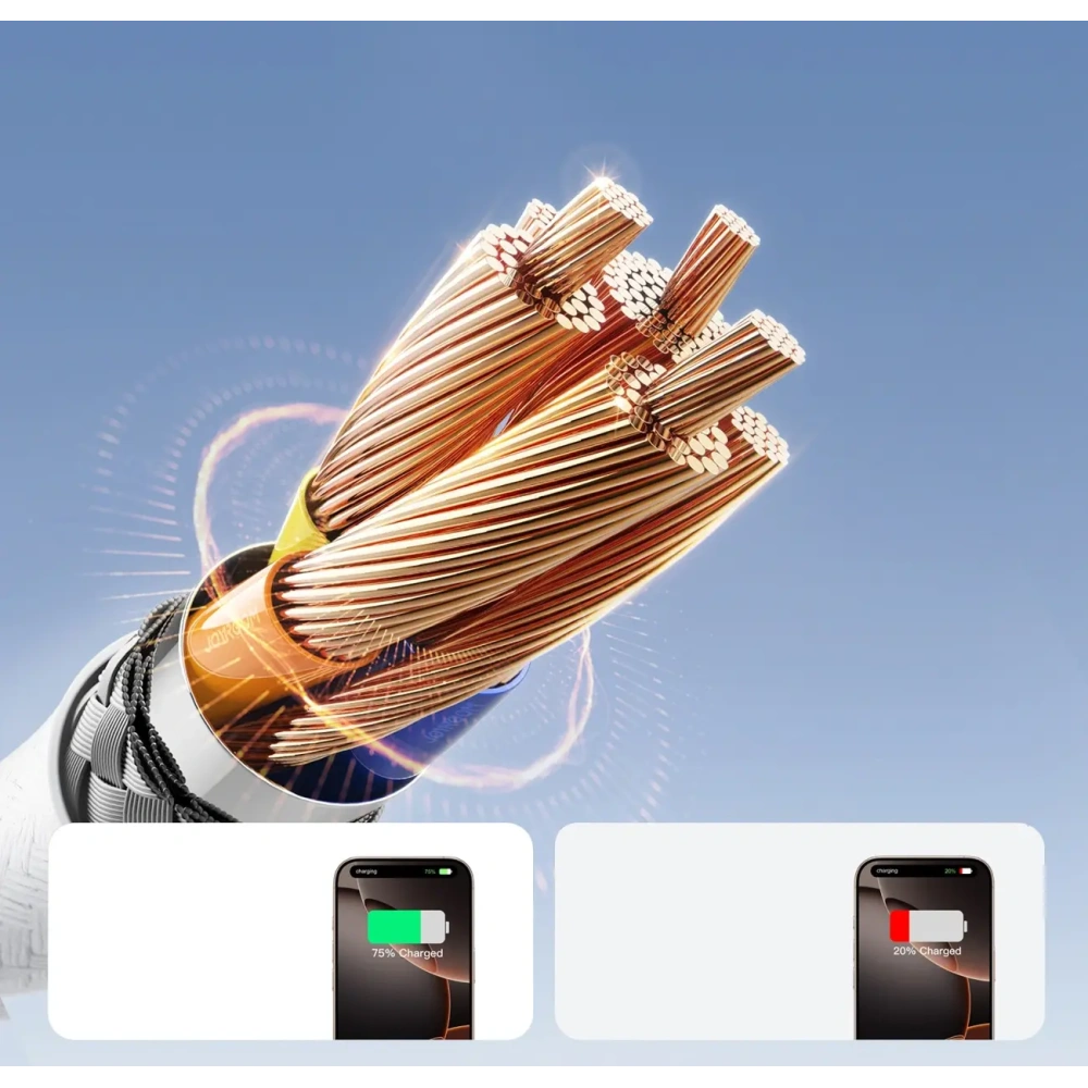 Kabel Joyroom S-A28 Flash Series USB-C / USB-C 60W 1m biały