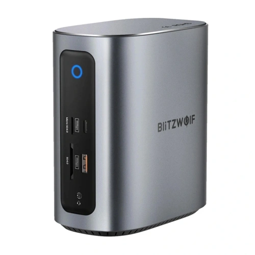 Stacja dokująca 17w1 Blitzwolf BW-TH15 2xHDMI+DisplayPort+4xUSB-C+3xUSB-A 3.0+USB-A 3.1+USB-C 3.2+USB-C PD+RJ45+micro SD+SD+3.5mm