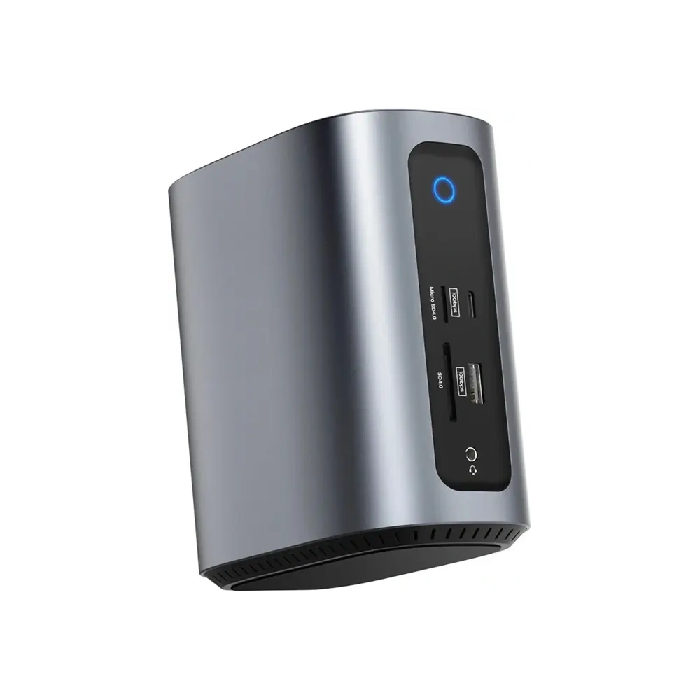 Stacja dokująca 17w1 Blitzwolf BW-TH15 2xHDMI+DisplayPort+4xUSB-C+3xUSB-A 3.0+USB-A 3.1+USB-C 3.2+USB-C PD+RJ45+micro SD+SD+3.5mm