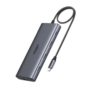 HUB UGREEN CM639 USB-C / 2xHDMI 4K60 Hz, 3xUSB-A, USB-C, SD/TF, RJ45, USB-C PD 100W