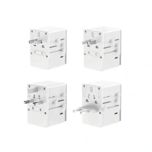 Adapter podróżny Dudao A35 Pro 35W EU / UK / AUS / US / JP 3x USB-C 2x USB-A biały