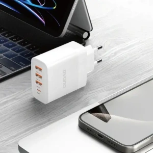 Ładowarka sieciowa Dudao A5HEU 3xUSB-A, USB-C PD 20W biała