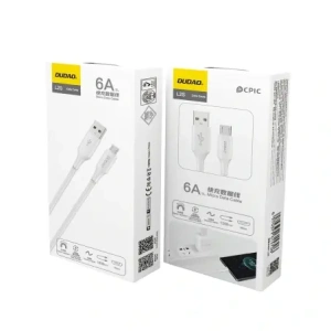 Kabel Dudao L2SM USB-A / micro USB 6A 1.2m biały