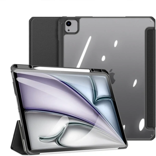 Etui Dux Ducis Toby z klapką i podstawką do Apple iPad Air 13" 2024 / 13" 2025 / iPad Pro 12.9 2020/2021/2022 czarne
