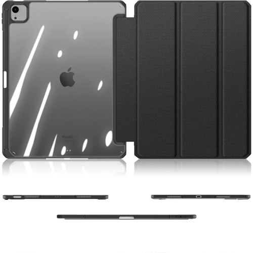 Etui Dux Ducis Toby z klapką i podstawką do Apple iPad Air 13" 2024 / 13" 2025 / iPad Pro 12.9 2020/2021/2022 czarne
