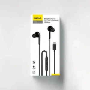Słuchawki dokanałowe Dudao X3C+ USB-C 1.2m czarne