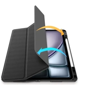 Etui Dux Ducis Toby z klapką i podstawką do Apple iPad Air 13" 2024 / 13" 2025 / iPad Pro 12.9 2020/2021/2022 czarne