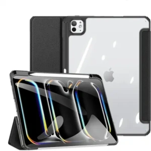 Etui Dux Ducis Toby cu clapetă și suport pentru Apple iPad Pro 11" 2024 negru