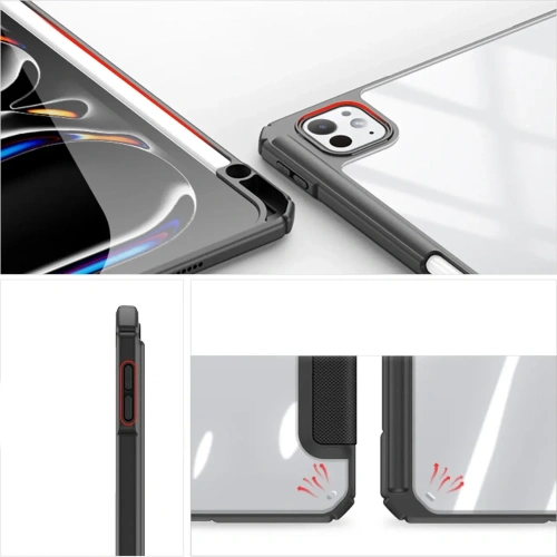 Etui Dux Ducis Toby z klapką i podstawką do Apple iPad Pro 11" 2024 czarne