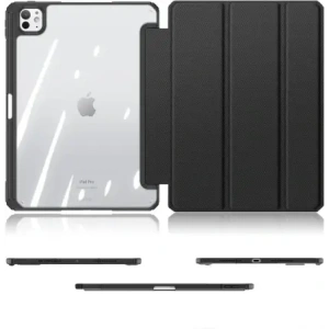 Etui Dux Ducis Toby cu clapetă și suport pentru Apple iPad Pro 11" 2024 negru