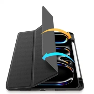 Etui Dux Ducis Toby cu clapetă și suport pentru Apple iPad Pro 11" 2024 negru