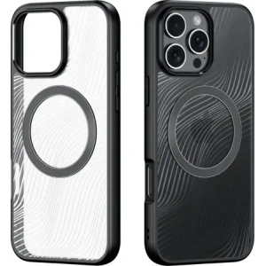 Etui Dux Ducis Aimo Mag pentru Apple iPhone 16 Pro Max negru